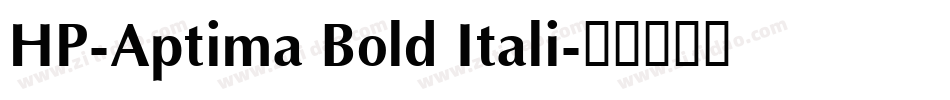 HP-Aptima Bold Itali字体转换